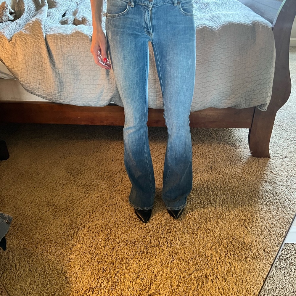 Vince Blue Flare Leg Jeans